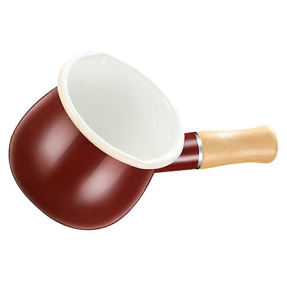 Enamel Milk Pitcher with Handle for Serving