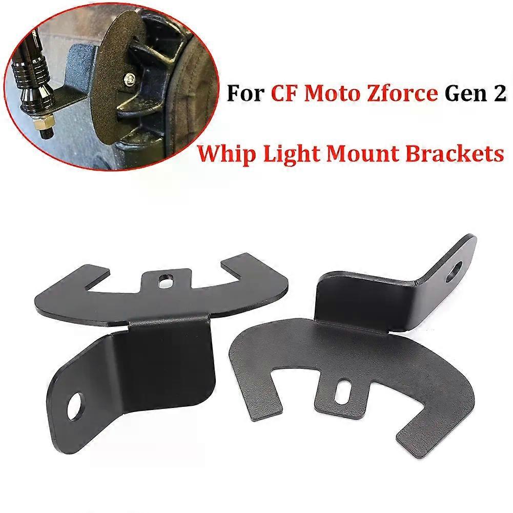 2PCS Mount Brackets For Off-Road CF Moto Zforce Gen 2 LED Whip Light Flag Mounting