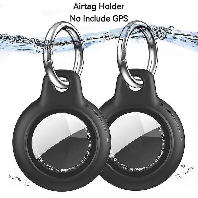 2 Pack for Airtag Holder, no include tracker , for Air Tag Case Waterproof for Apple for Airtag Case with Keychain, PC Hard Shell Swivel Buc