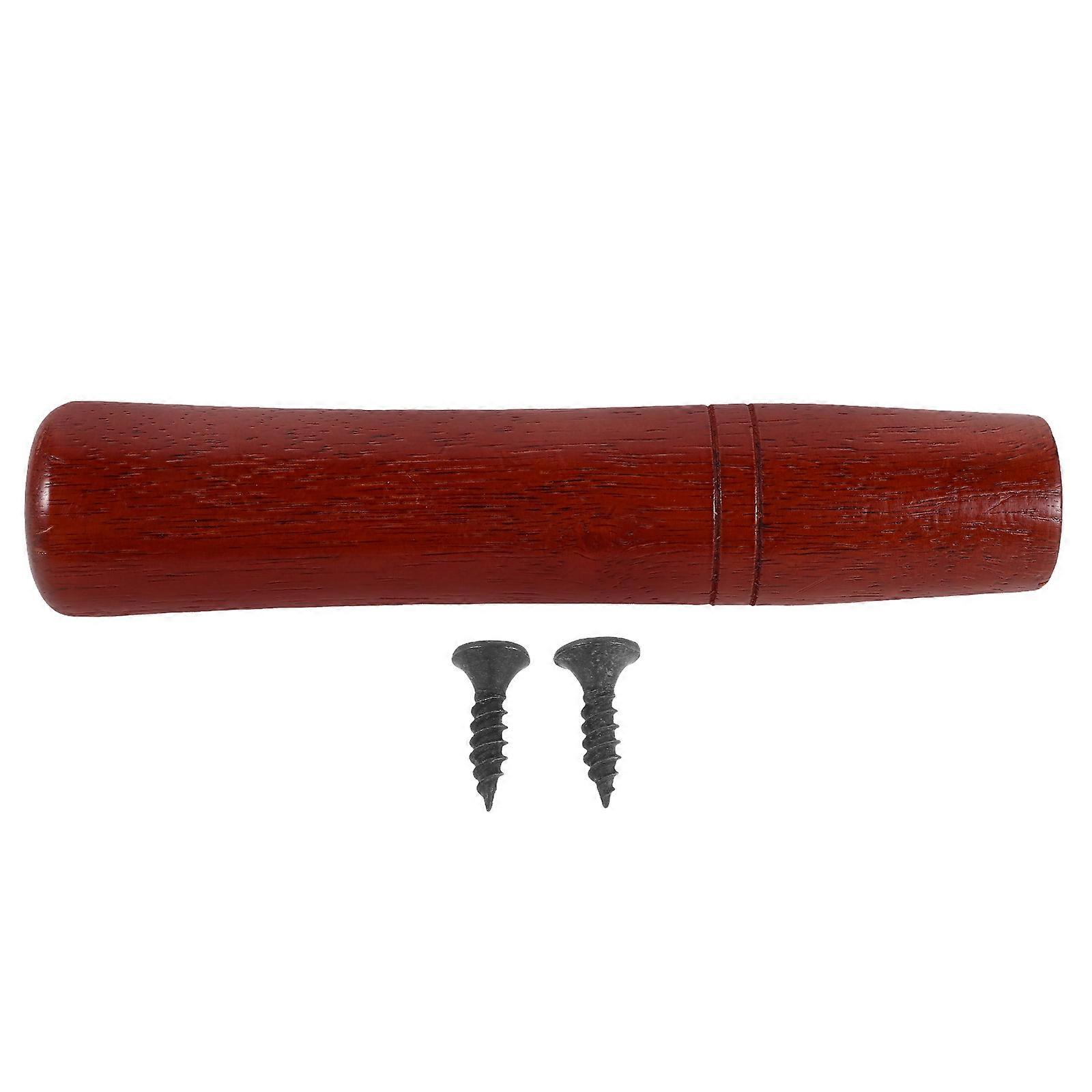 Replacement Wok Handle Crafted from Solid Beech Wood with AntiScald Design for Cookware Use Brown