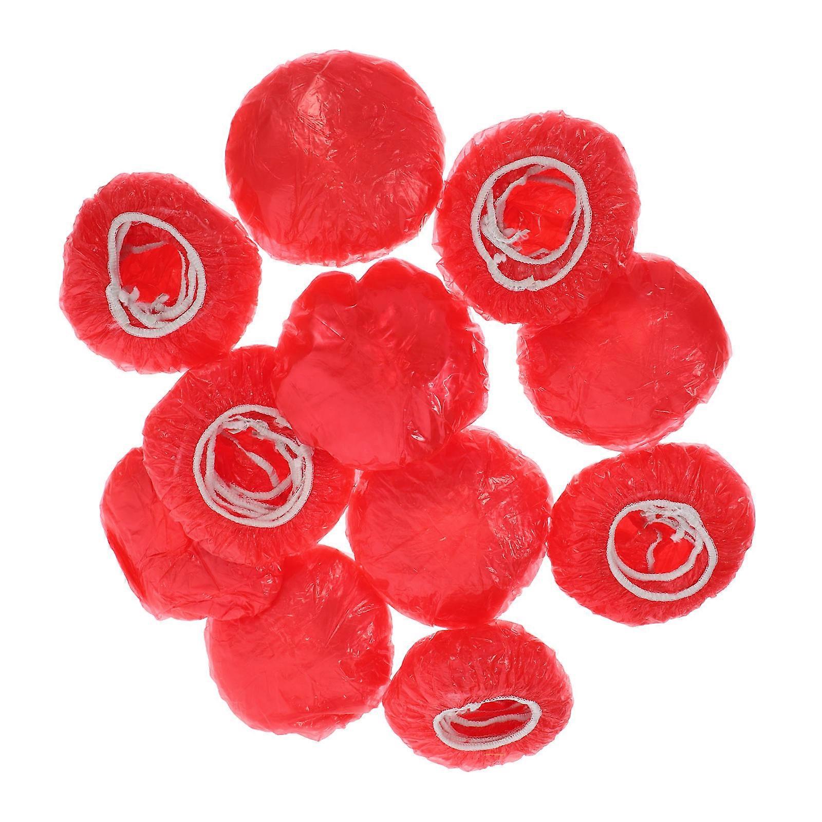 Protective Detector Cover Dust Shield for 100Pcs Red Plastic Caps