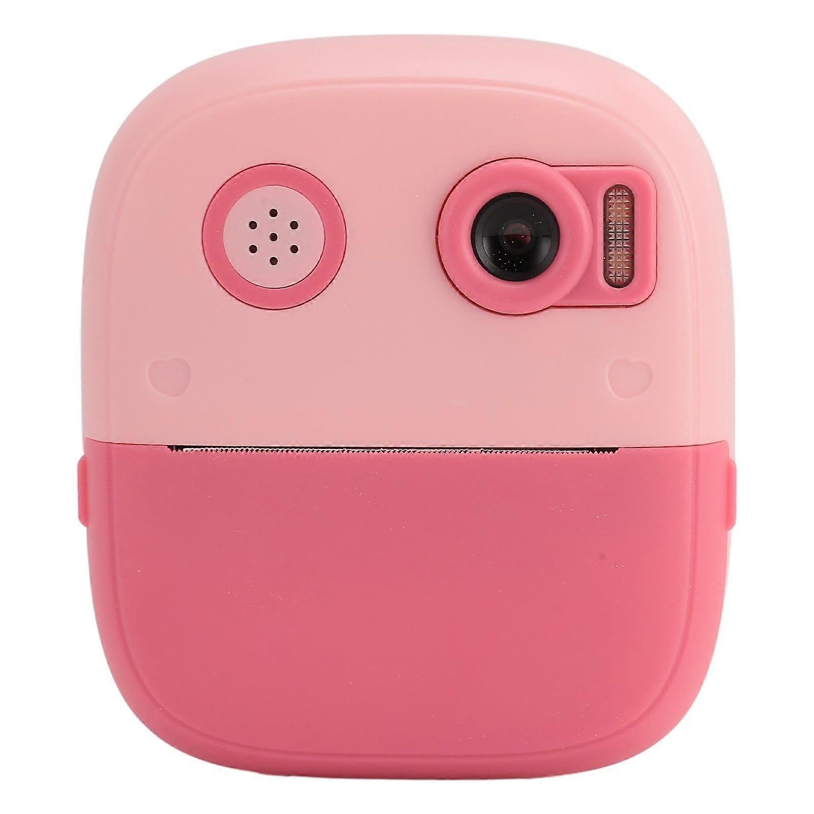 Instant Print Kids Camera with Dual Lens 1080P HD Screen Rechargeable and Puzzle Games