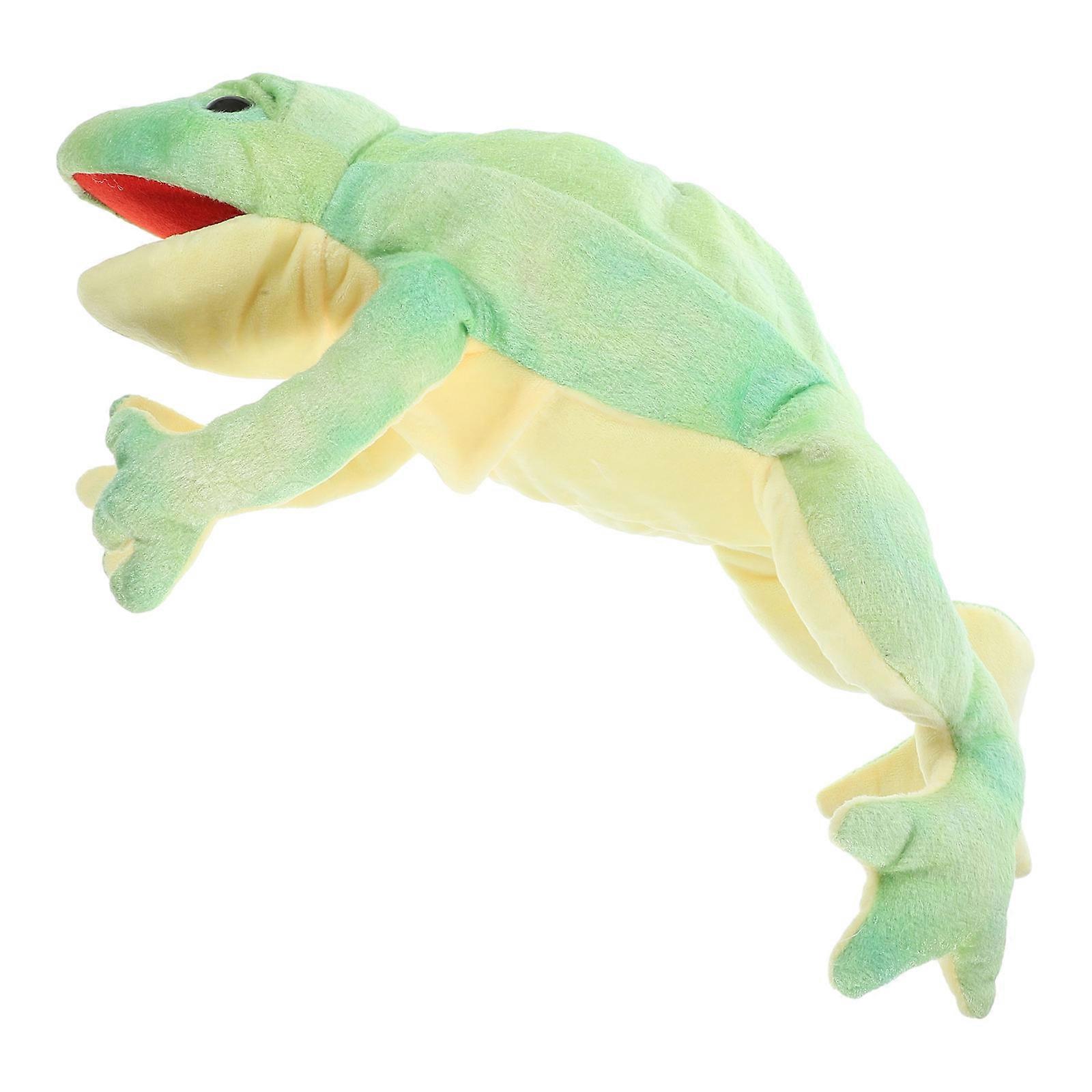 Animal Hand Puppet Plush Frog Hand Puppet for Kids Fun and Learning