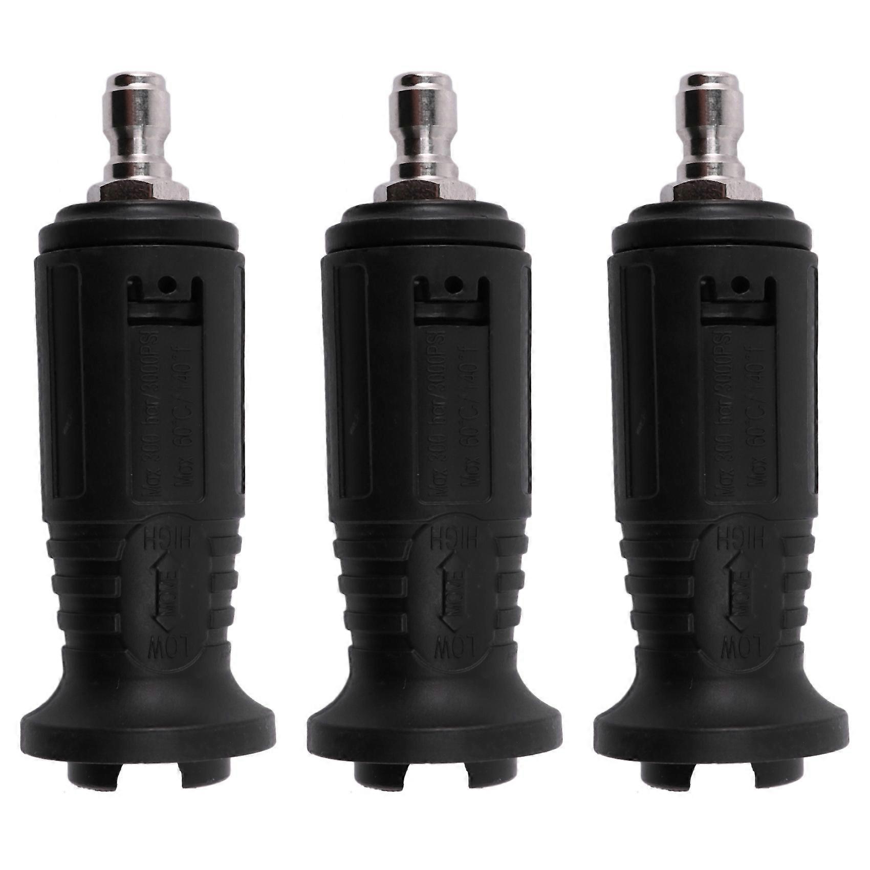3X Auto Tool Adjustable High Pressure Washer Nozzle Tips,Variable Spray Pattern, 1/4Inch Quick Connect