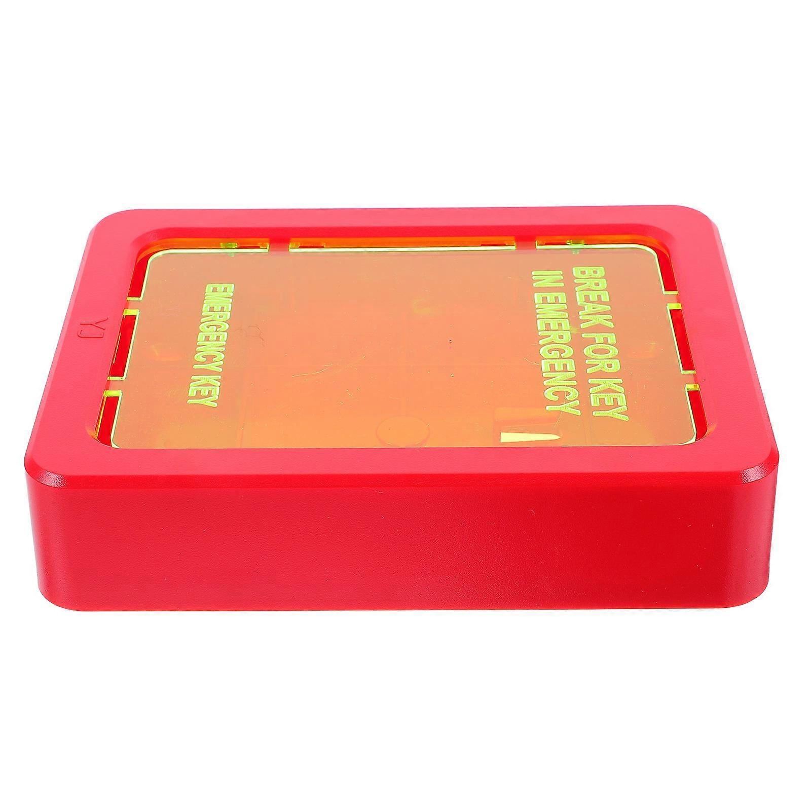 Wall-Mounted Emergency Key Lock Box for 5Sets Red