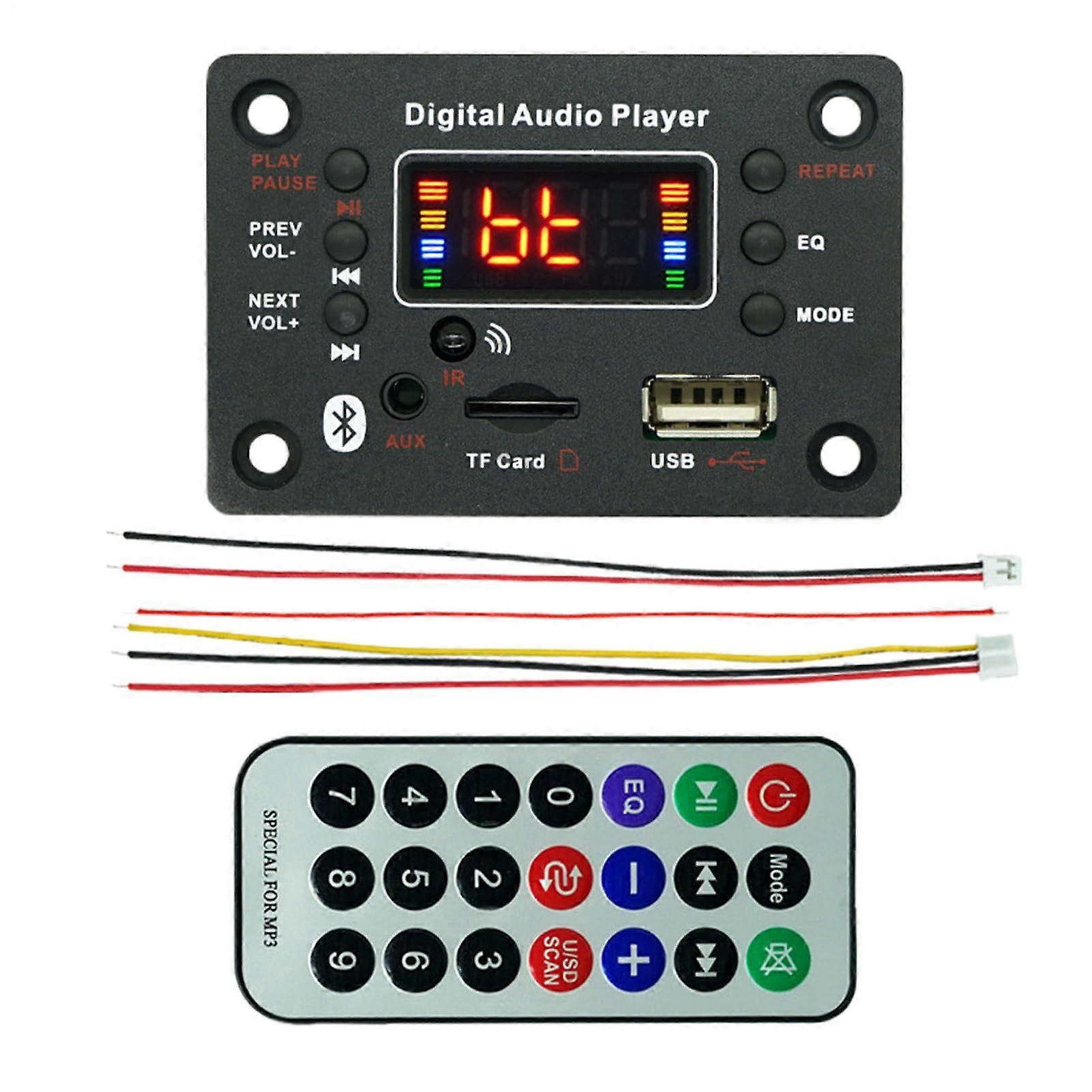 Car MP3 Audio Receiver Module Wireless Car MP3 Receiver  Fidelity Digital Player Stable Performance For Enthusiasts