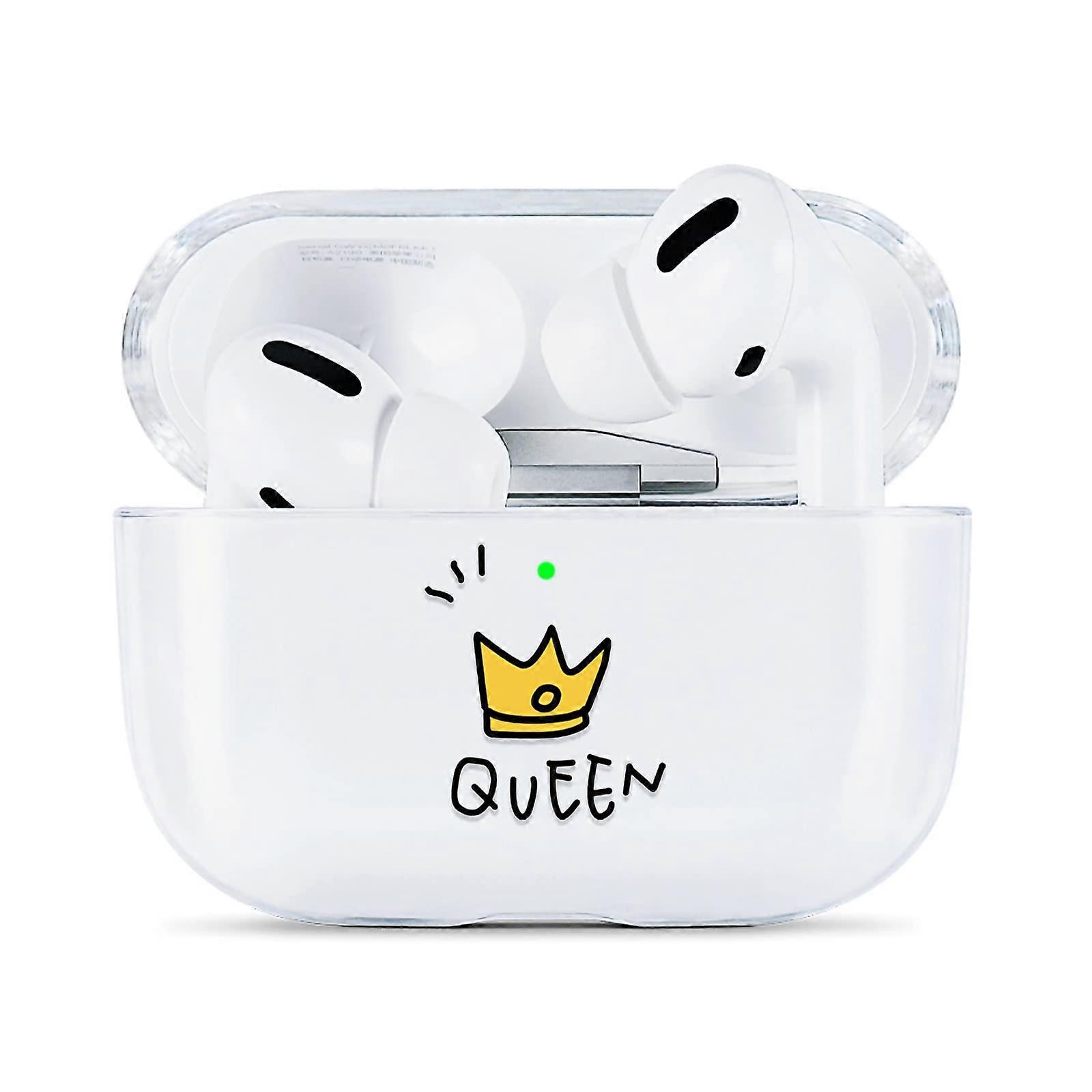 Clear Case for 2nd Gen Silicone TPU With Cute Pattern, Wireless Charging Cover Without Carabiner, Model 1001