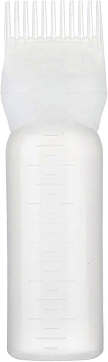 Hair Dye Applicator Bottle with Comb, Graduated Reusable Plastic, LeakProof for Shampoo Mixing