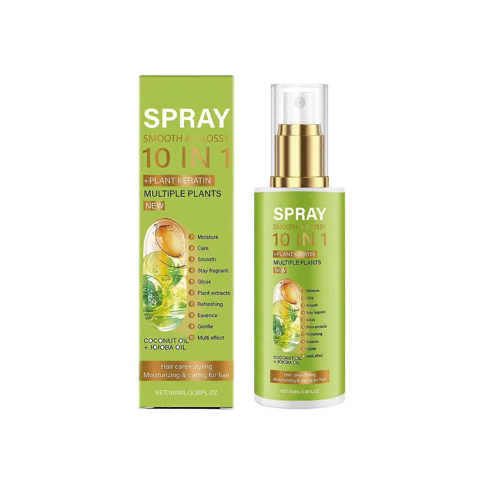 Spray de soin capillaire hydratant, am��liore la qualit�� des cheveux, ��limine la s��cheresse, contr?le de l'huile rafra?chissant, augmente l'��