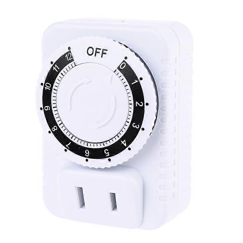 AC 110V 12 Hour Mechanical Switch Timer Socket For Home Appliances Control Motorcycle Charging Timer com Plug