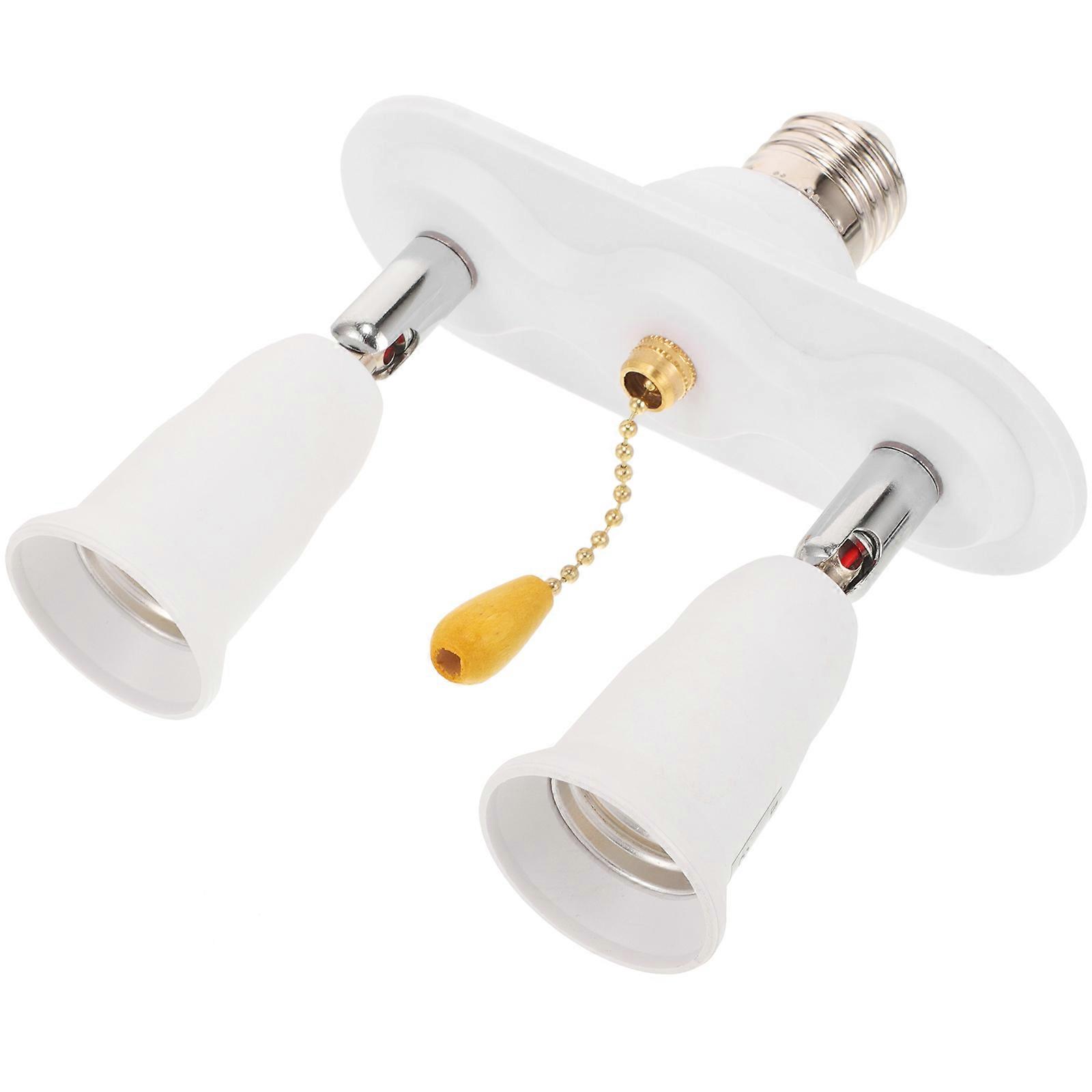 Lamp Socket Converter for with Pull Chain 4Pcs White Set