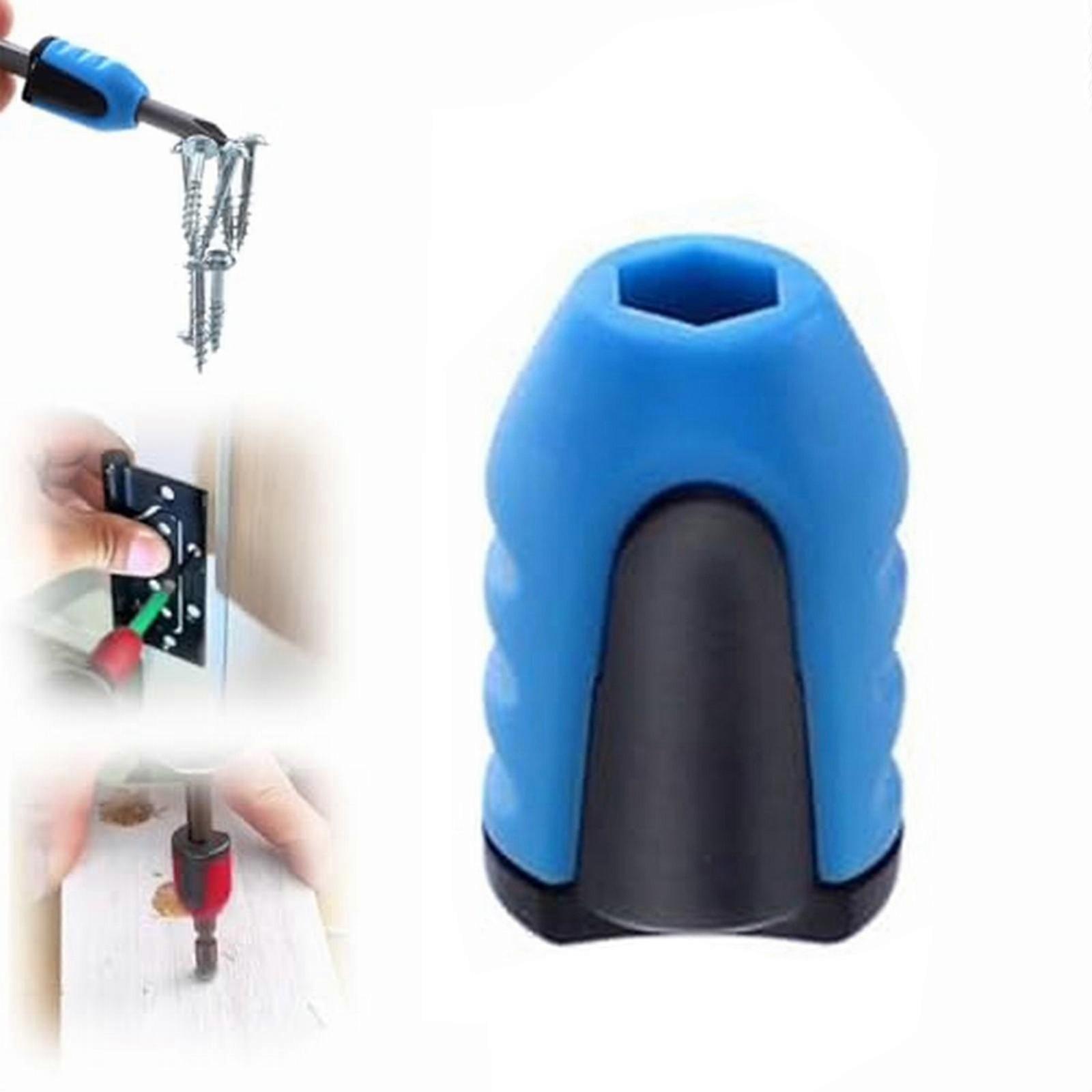 Screwdriver Bit Holder Ring Compatible with Hex Screwdrivers & Power Bits - Magnetizer Tool for Driver Bits