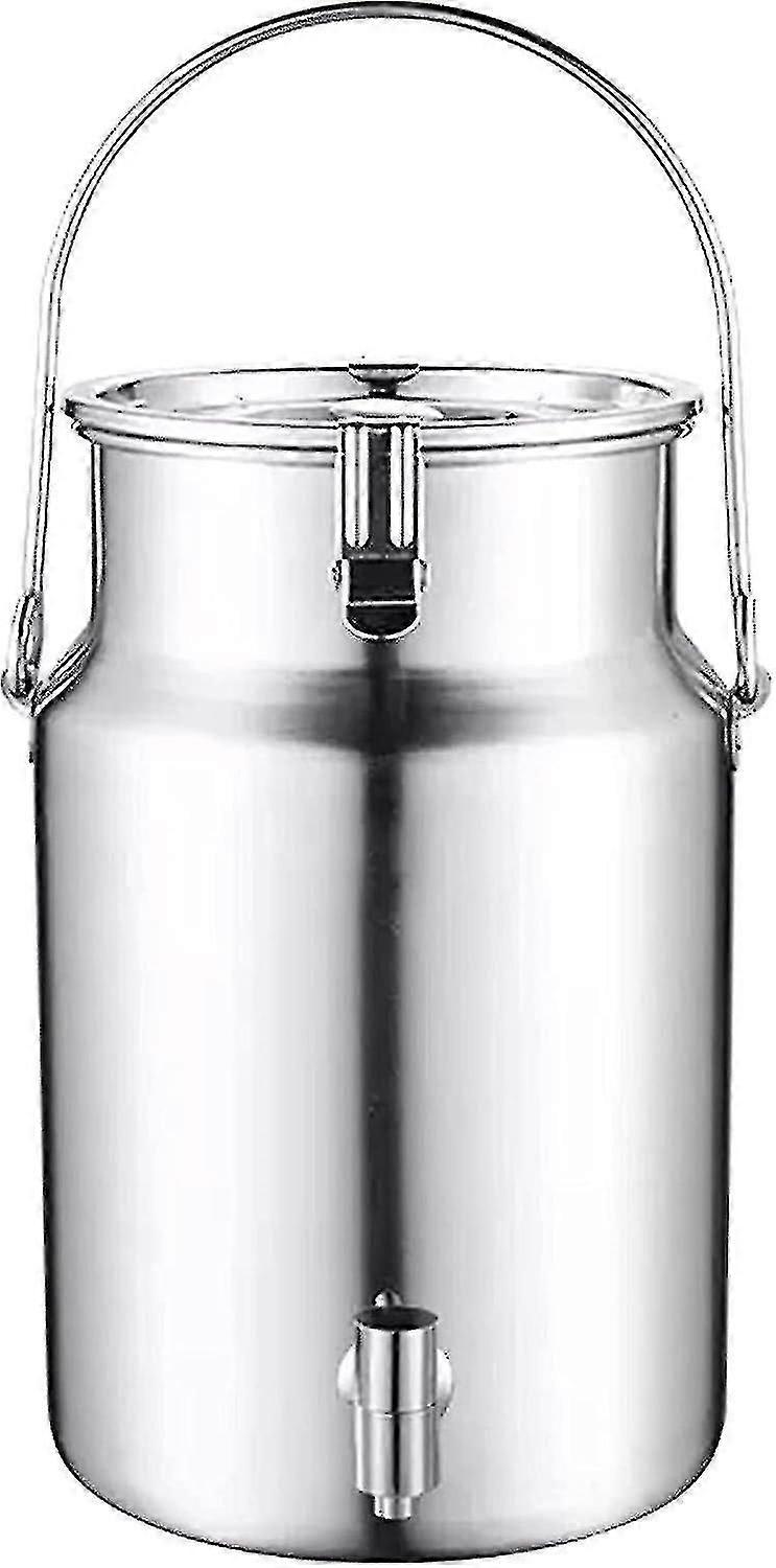 Lata de leche de acero inoxidable 2024, 5 l con espiga