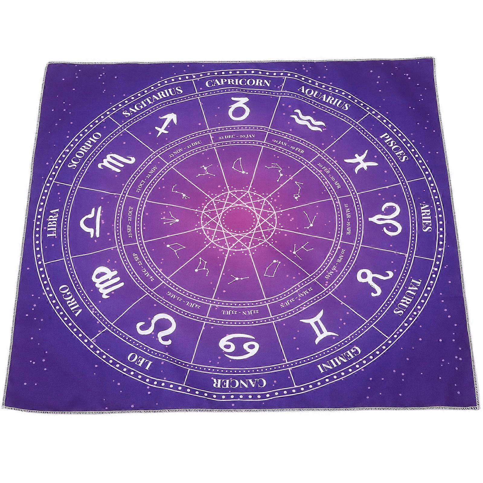 Divination Tablecloth Tarot Reading Prop Table Cloth 4Pcs