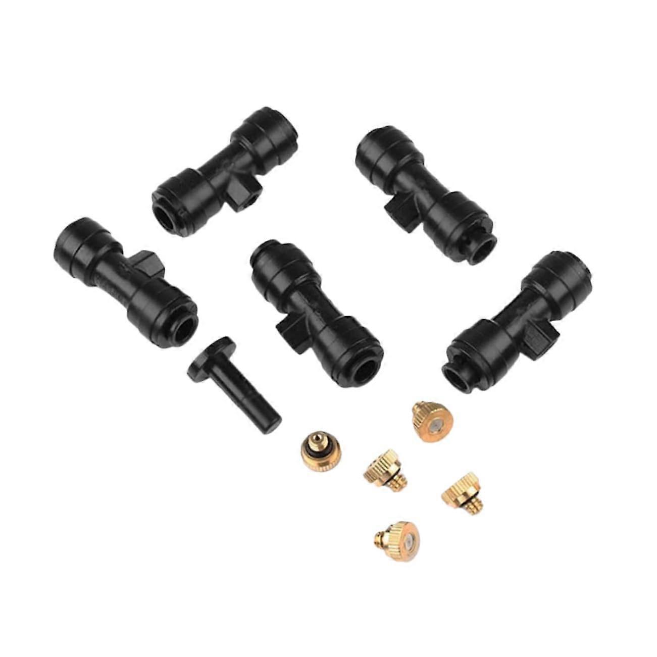 Brass Misting Sprinkler Set with RustResistant Garden Irrigation Nozzles for Outdoor Cooling