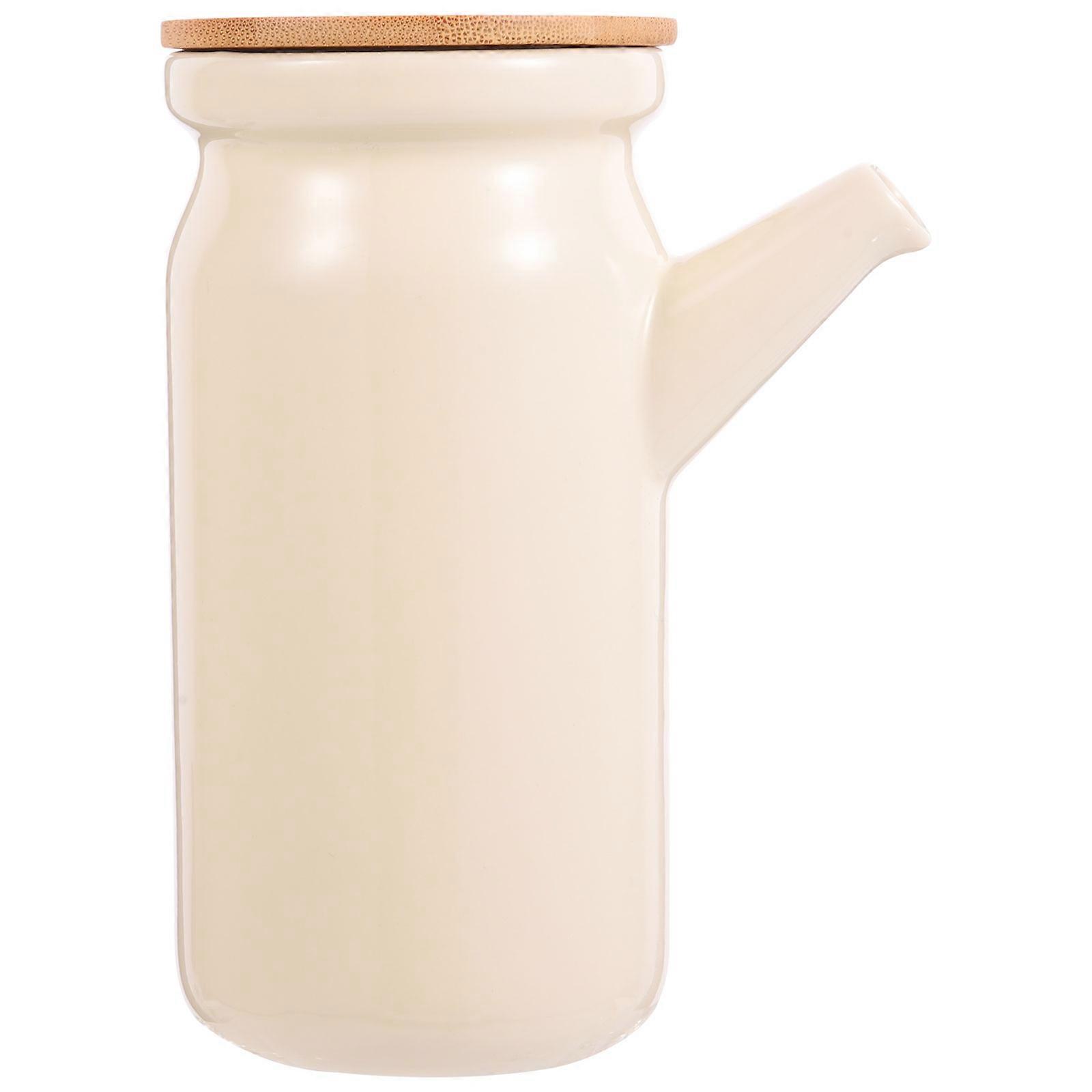 Ceramic Sauce Pot Soy Sauce Dispenser for Storage Use