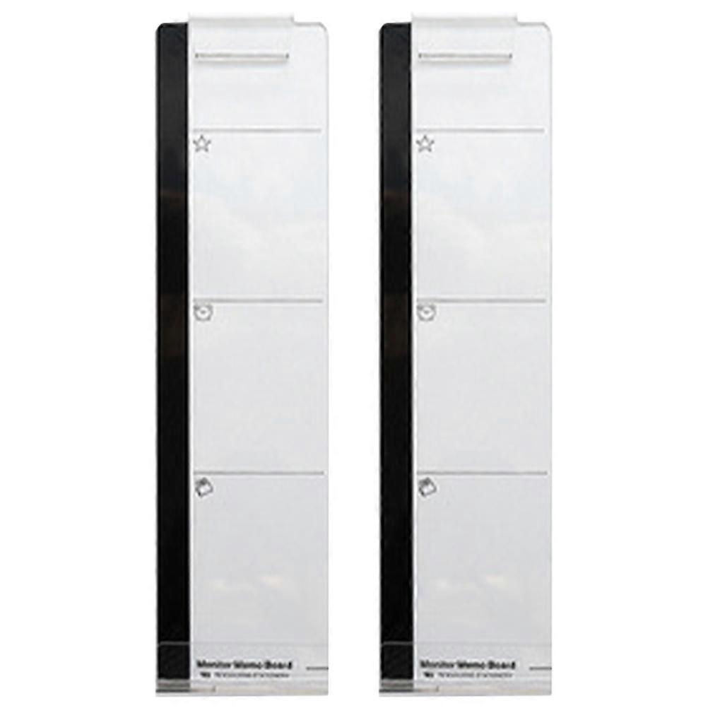 Monitor Message Board Transparent Acrylic for Memo Notes 2Pcs Set