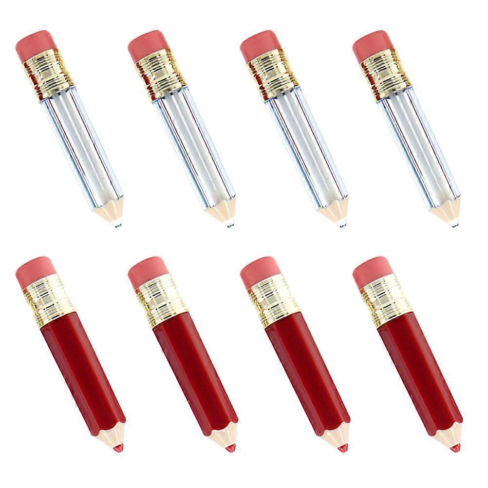 Lip Gloss Tubes Pencil Lip Gloss Containers for Storage 8Pcs Refillable Bottles
