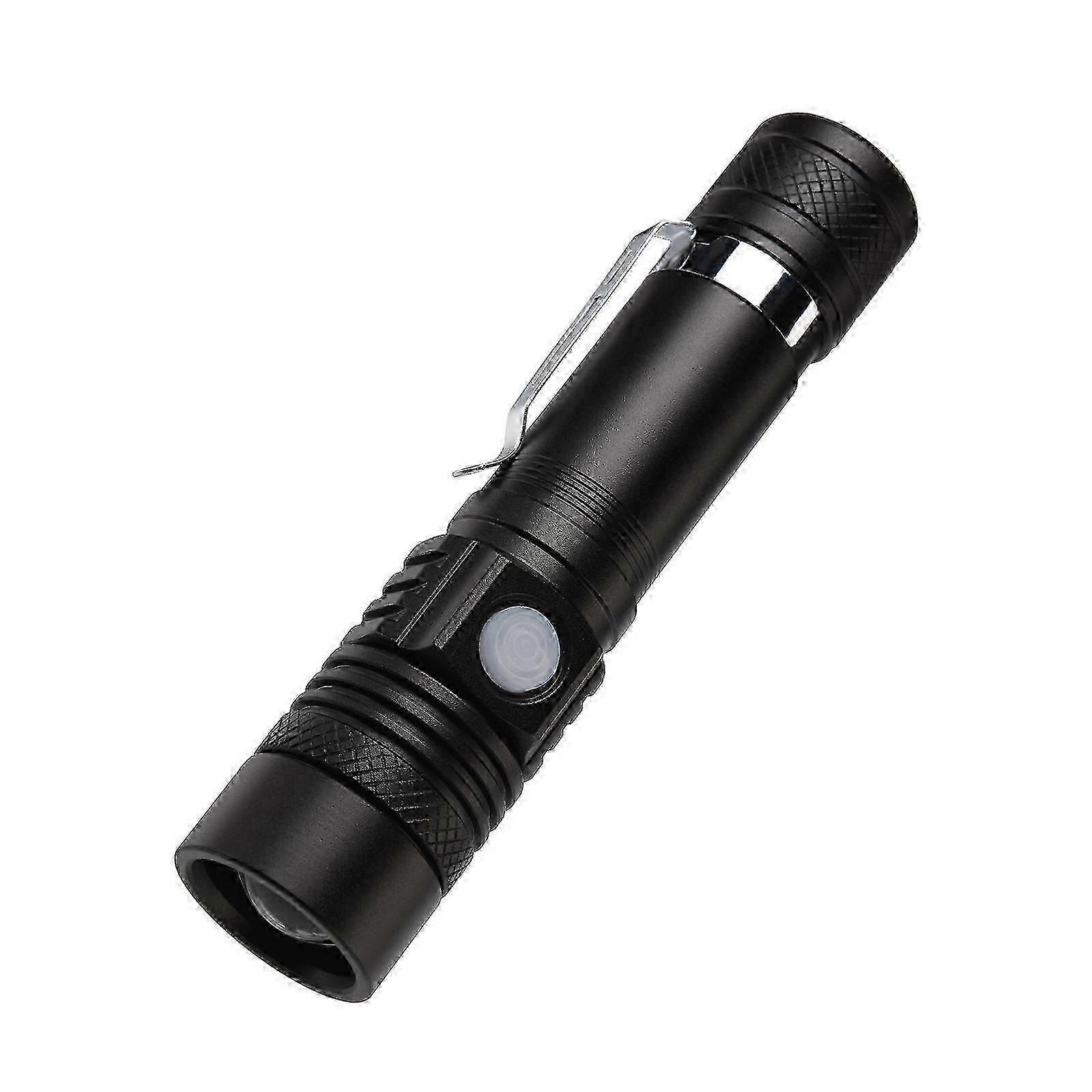 Compact zoom LED flashlight for camping, mountaineering 2025