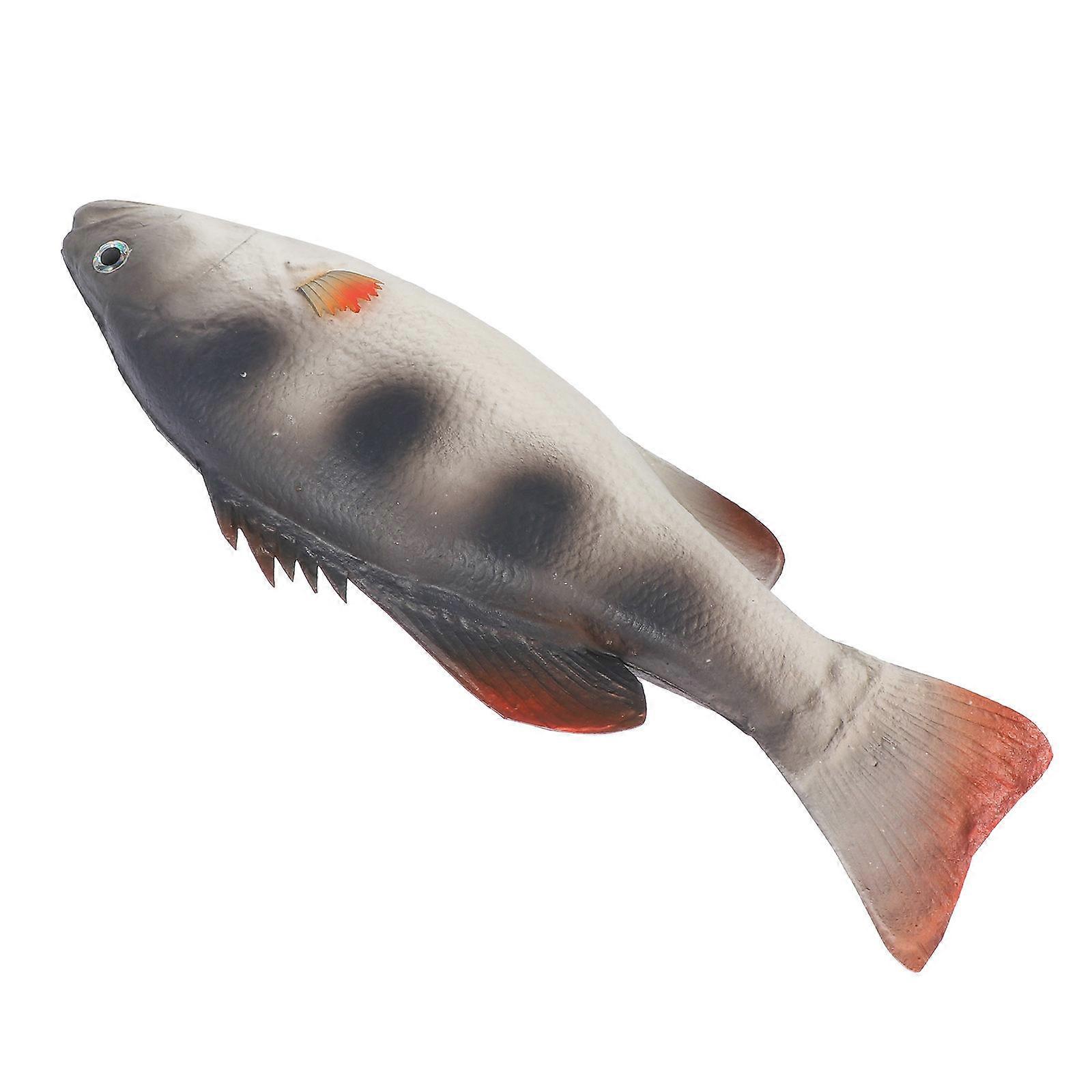 Fish Decorations for Decoration 1Pcs Grey PU Realistic Simulation Fish