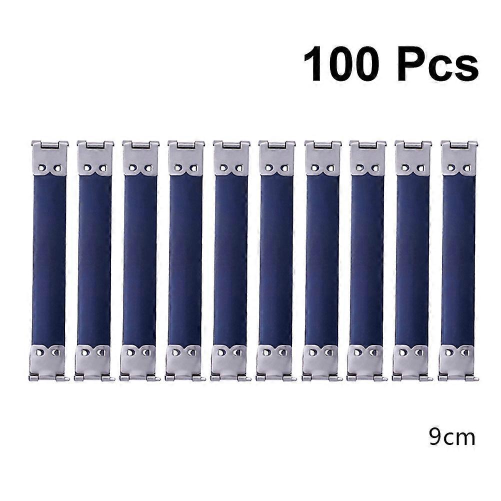 Metal Internal Flex Frames for Handbag Hinges Sewing with 100Pcs Spring Clips