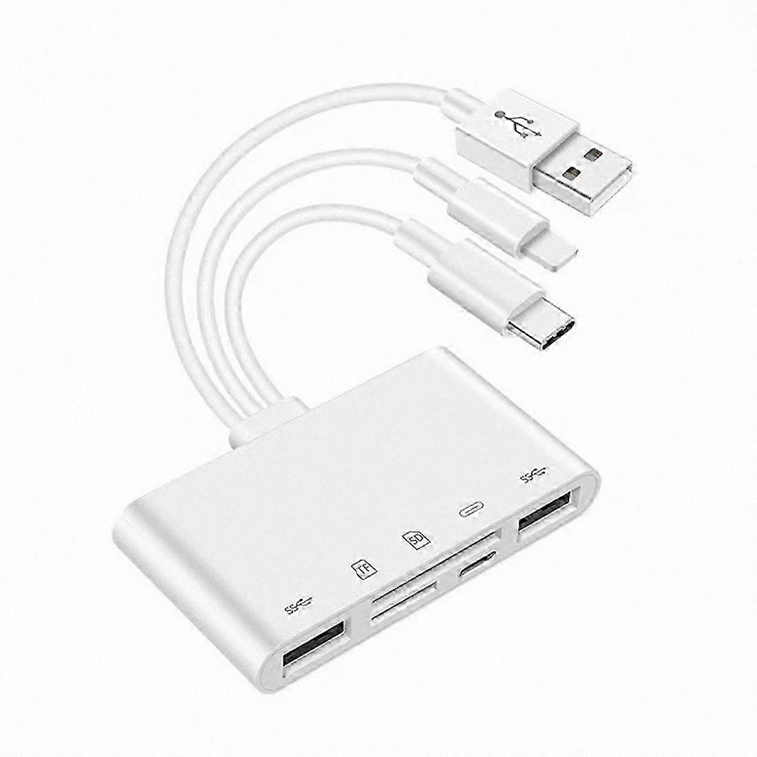 OTG USB Camera Adapter for   with Micro SD Card Reader
