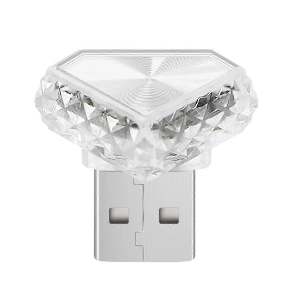 LED Car Interior Light USB Ambient Lamp with Touch Control, 4 Modes, MultiColor