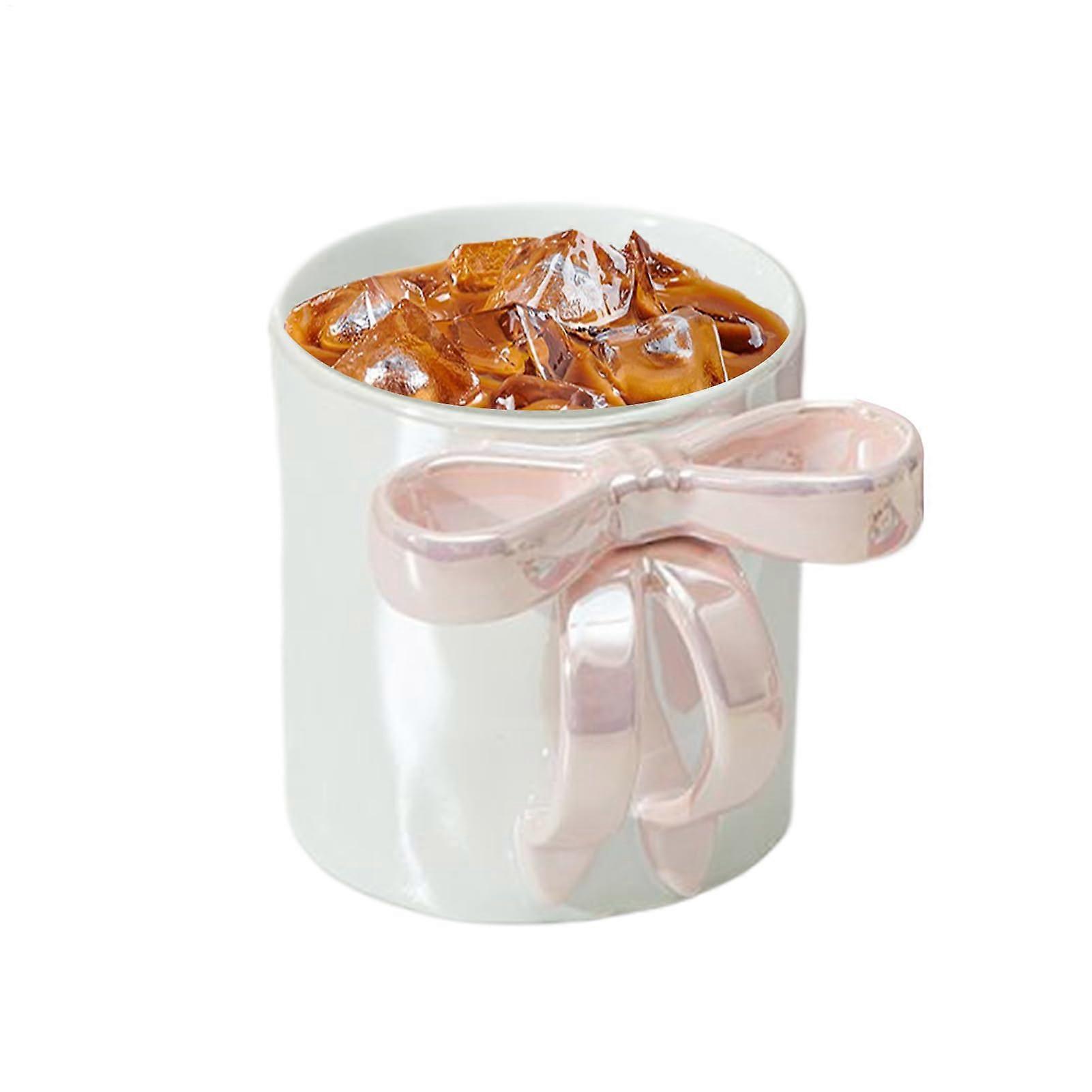 350ml Pink Ceramic Coffee Mug with Ergonomic Arc Handle, ChipResistant, Dishwasher Safe Tea Cup