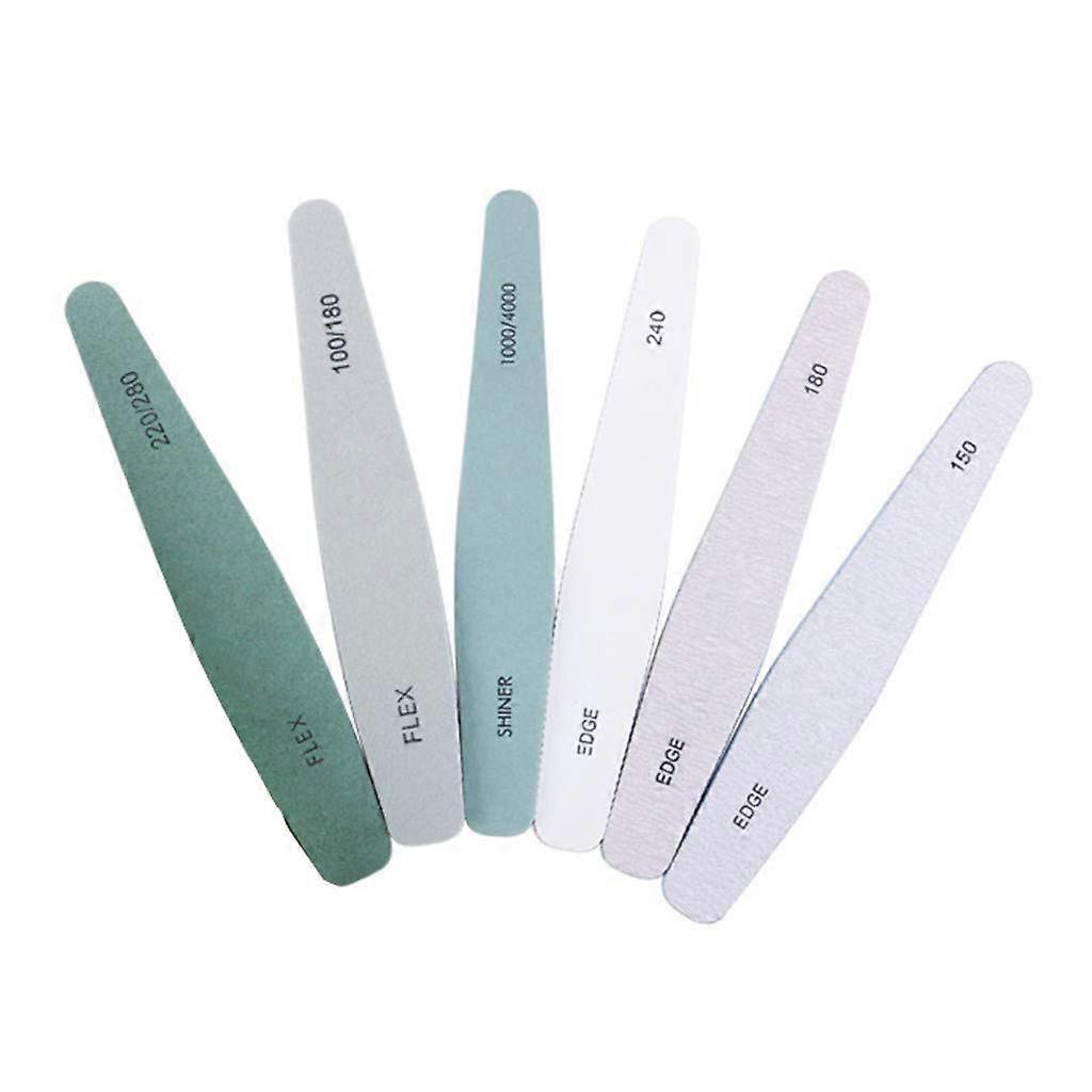 Multicolor Sponge Nail Buffer and File Set 17.9cm AllinOne Manicure Tool for Smooth Finish