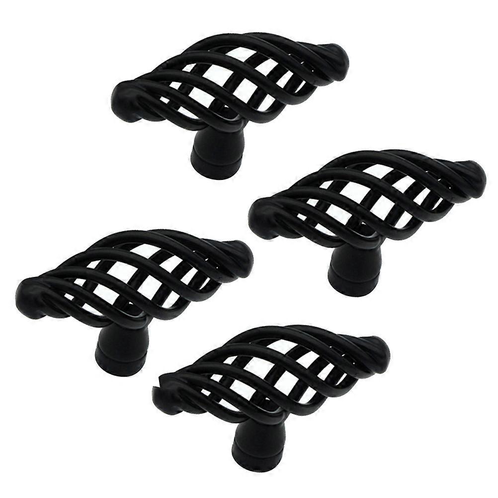 Nordic Cage Pull Handle Alloy Door Knobs Cage Style 4Pcs