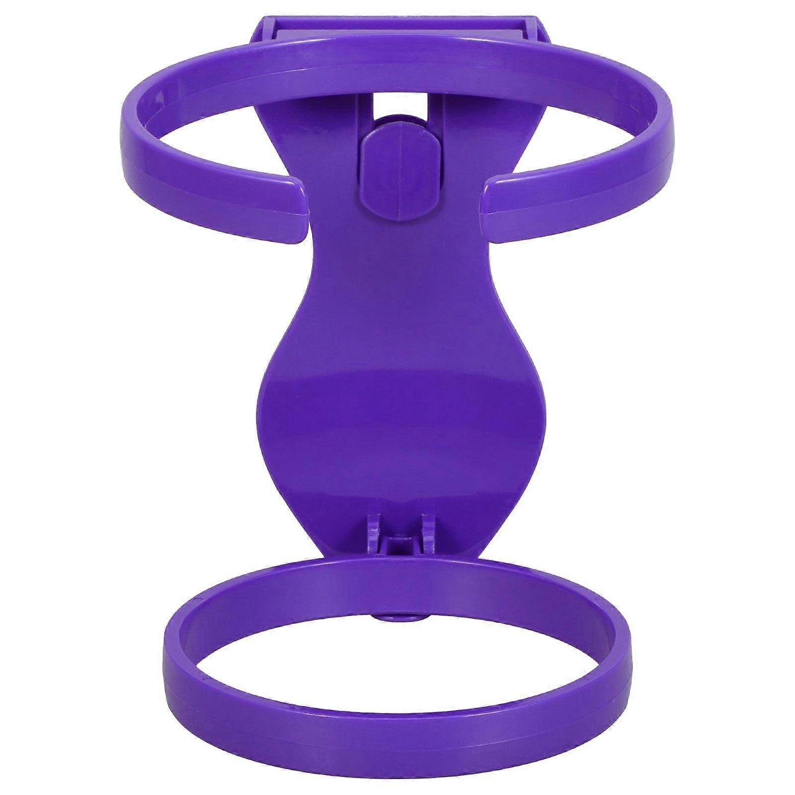 Porte-bouteille Hole Bag - Insert pliable pour gobelet - Accessoire de transport de boissons en plastique pour le sport et la plage, compatible avec les sacs Bogg Bag (violet).