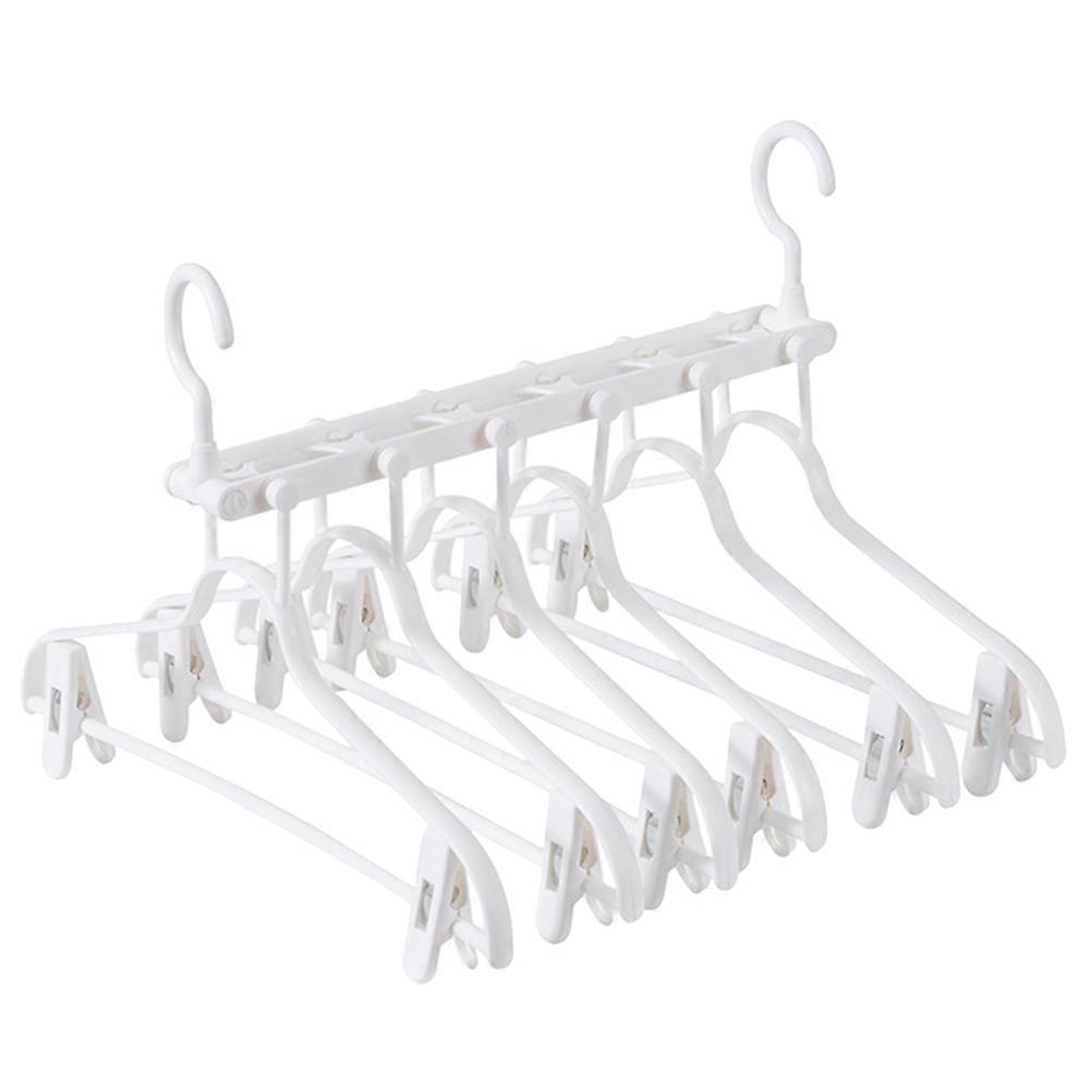 Foldable Drying Rack Flexible Clothes Hanger for Hanging 2Pcs White