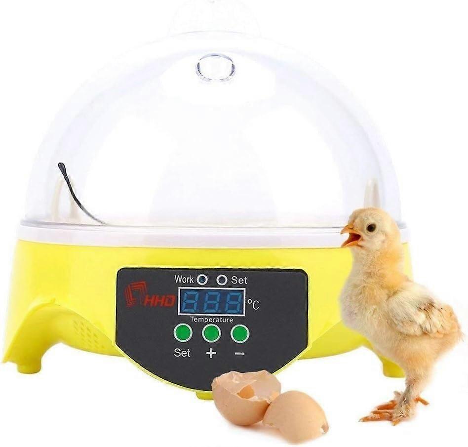7 Egg Digital Incubator with Smart Temperature Control, Visible Hatch Process for Chicken Duck Goose