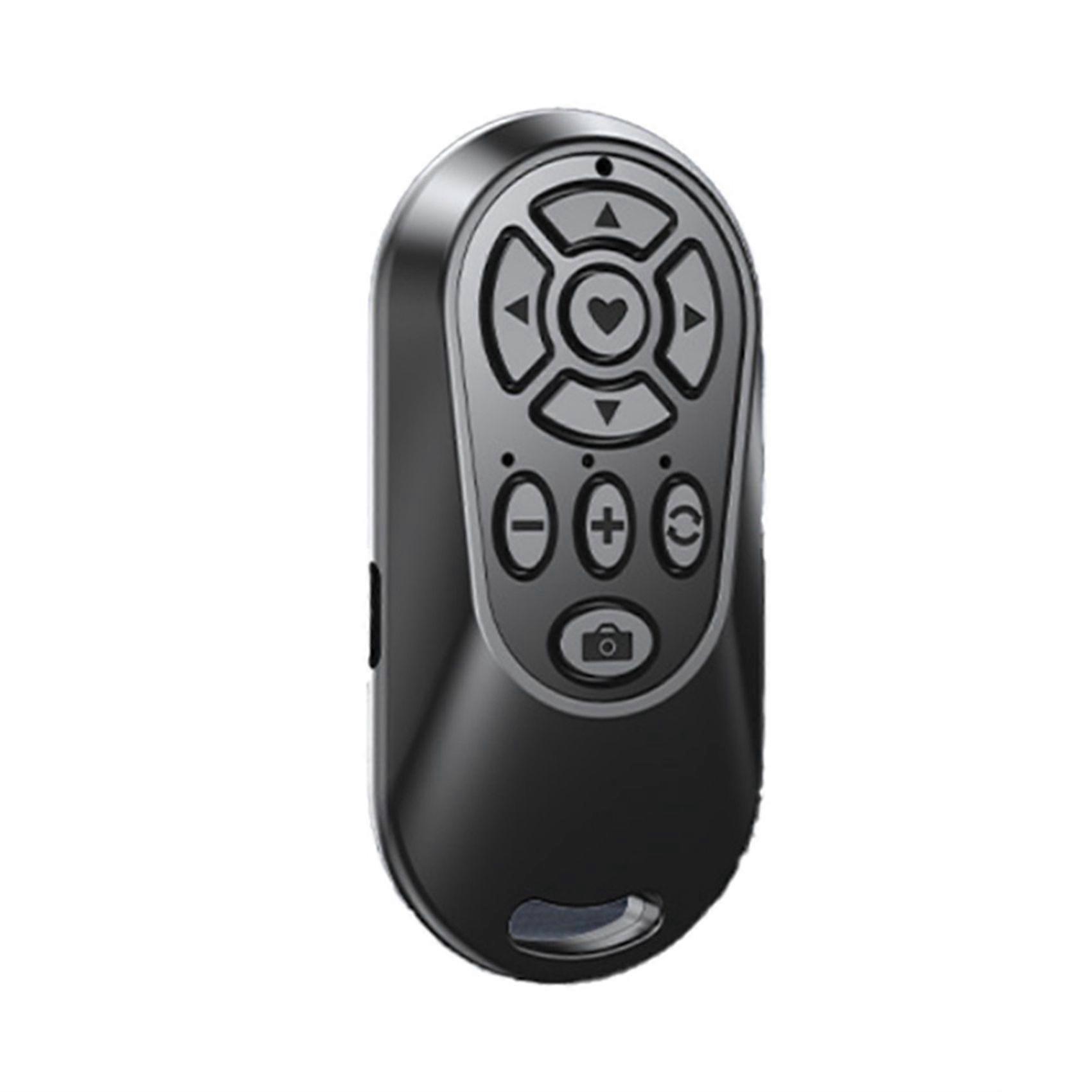Wireless Bluetooth-Compatible Remote Control Button Controller Self-Timer Camera Stick Shutter Release Phone Black