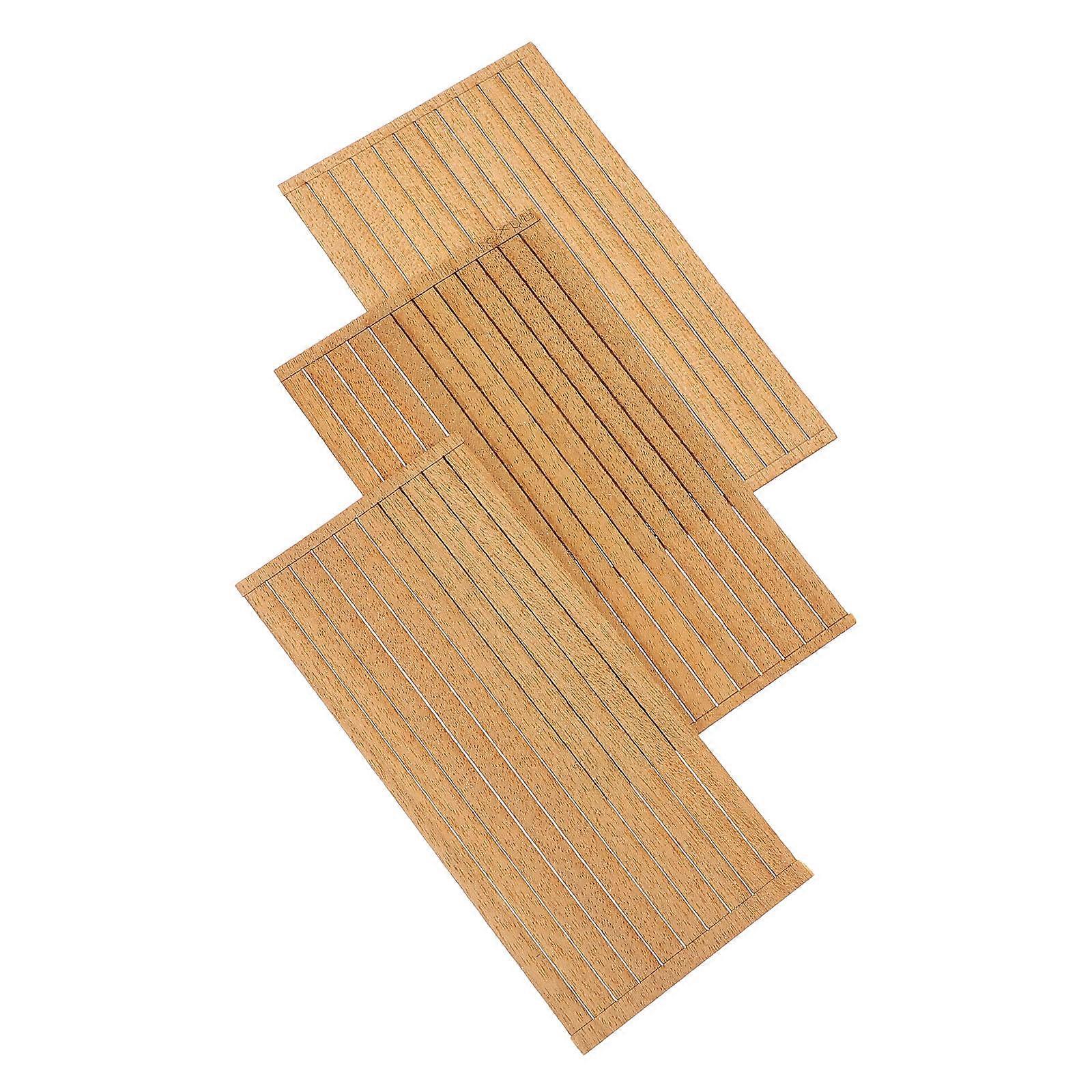 Wood Boat Decking Strips for DIY Projects with 80Pcs Set Included