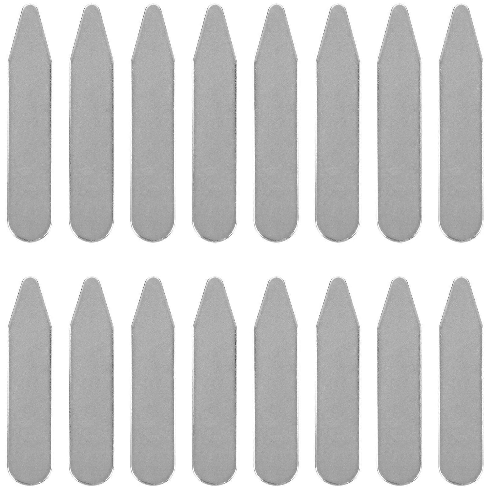 Men Suit Shirt Collar Inserts for Shirts Prevents Drooping Durable Workmanship Rounded Design 16Pcs