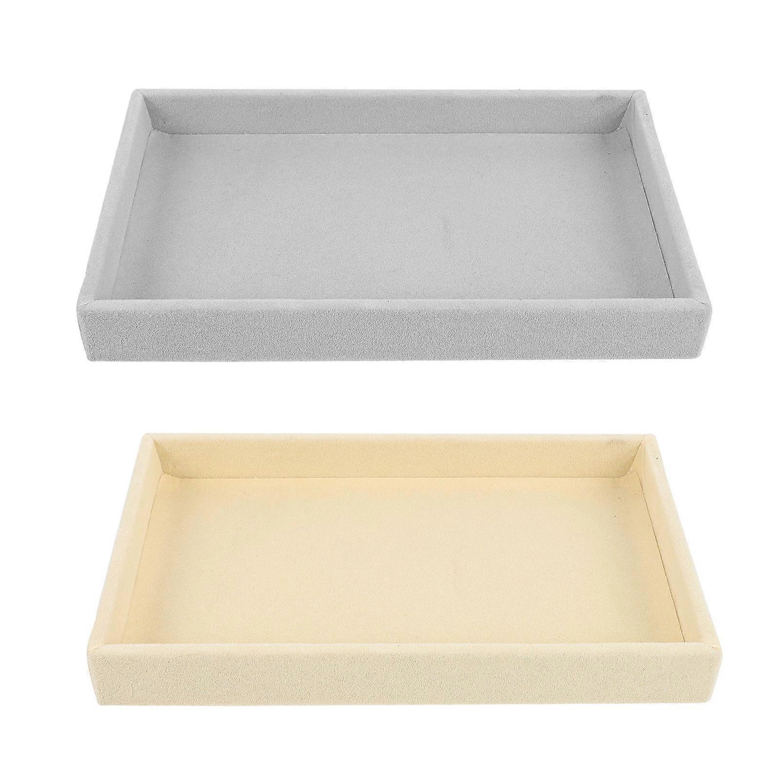 Jewelry Necklace Tray for Storage 2Pcs Stackable Earring Storage Holders