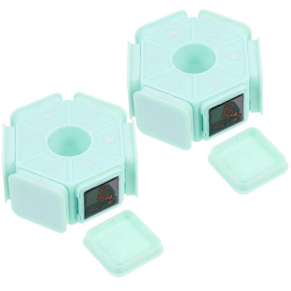 Interesting Comments Stamps for Students Diary Seals 10Pcs Six-Sided Design