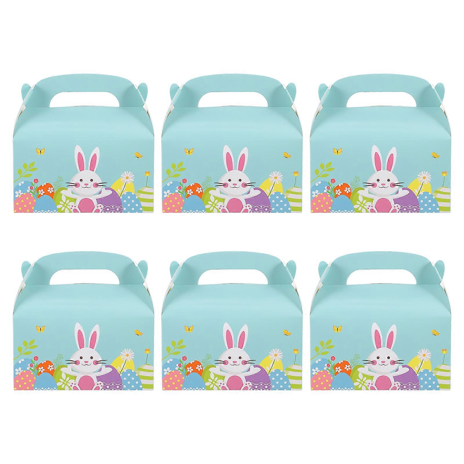 Easter Candy Paper Box for Storage 6Pcs Bunny Candy Packing Boxes