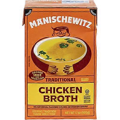 Caldo de pollo tradicional de Manischewitz