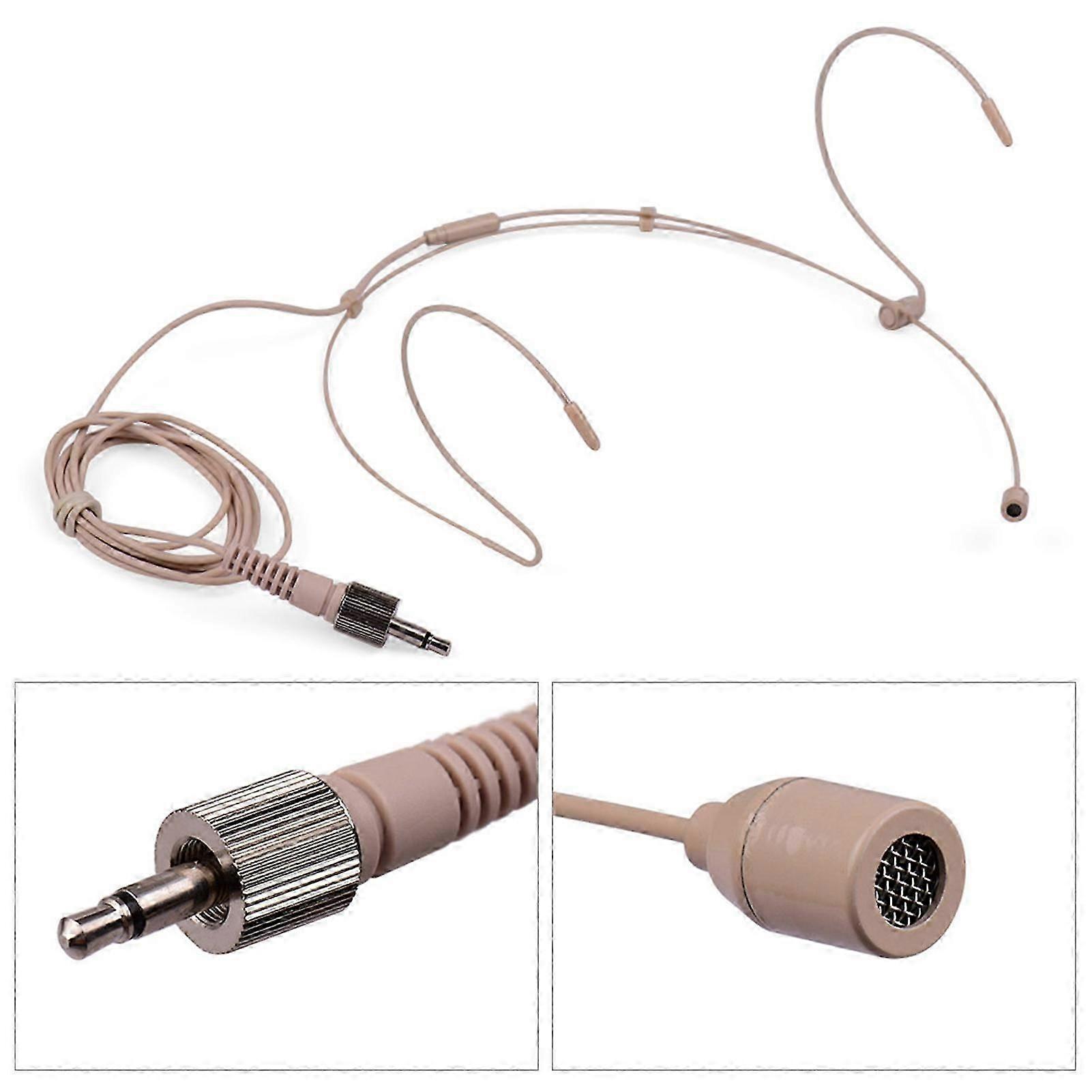 Head Mounted Microphone Unidirectional High Sensitivity Condenser Headset Microphone for Speech Teaching