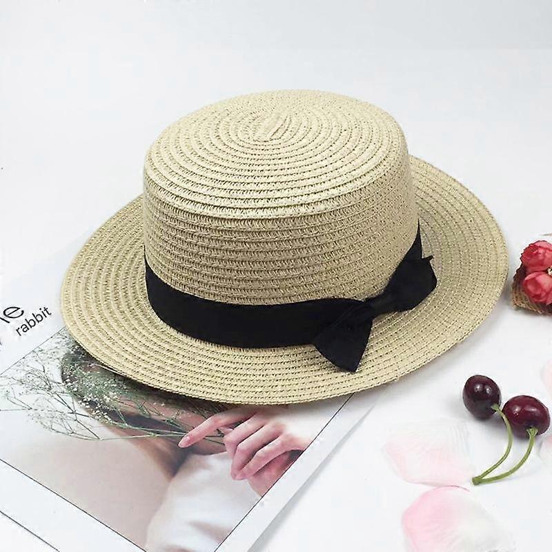 Women's Summer Hat, Flat Brim, Sun Protection
