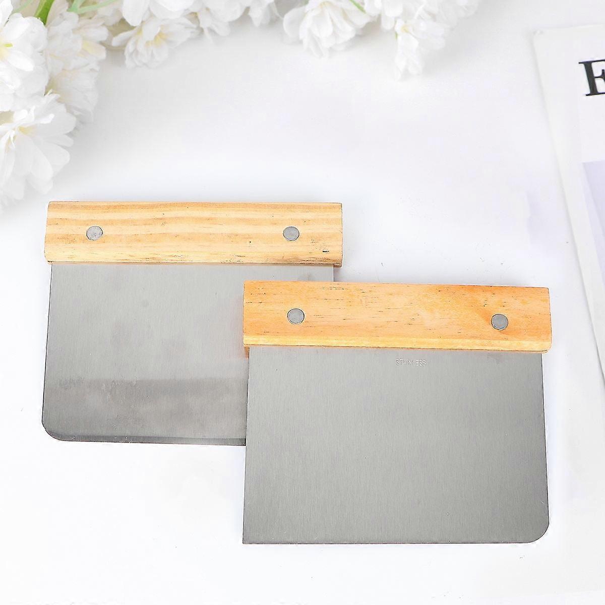 2 Pcs Kitchen Gadgets Flour Scraping Baking Knife