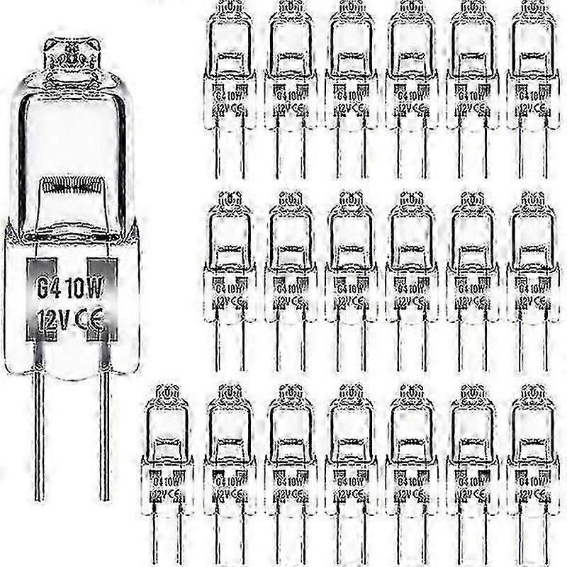 20-pakning 10W 12V G4 halogenpærer