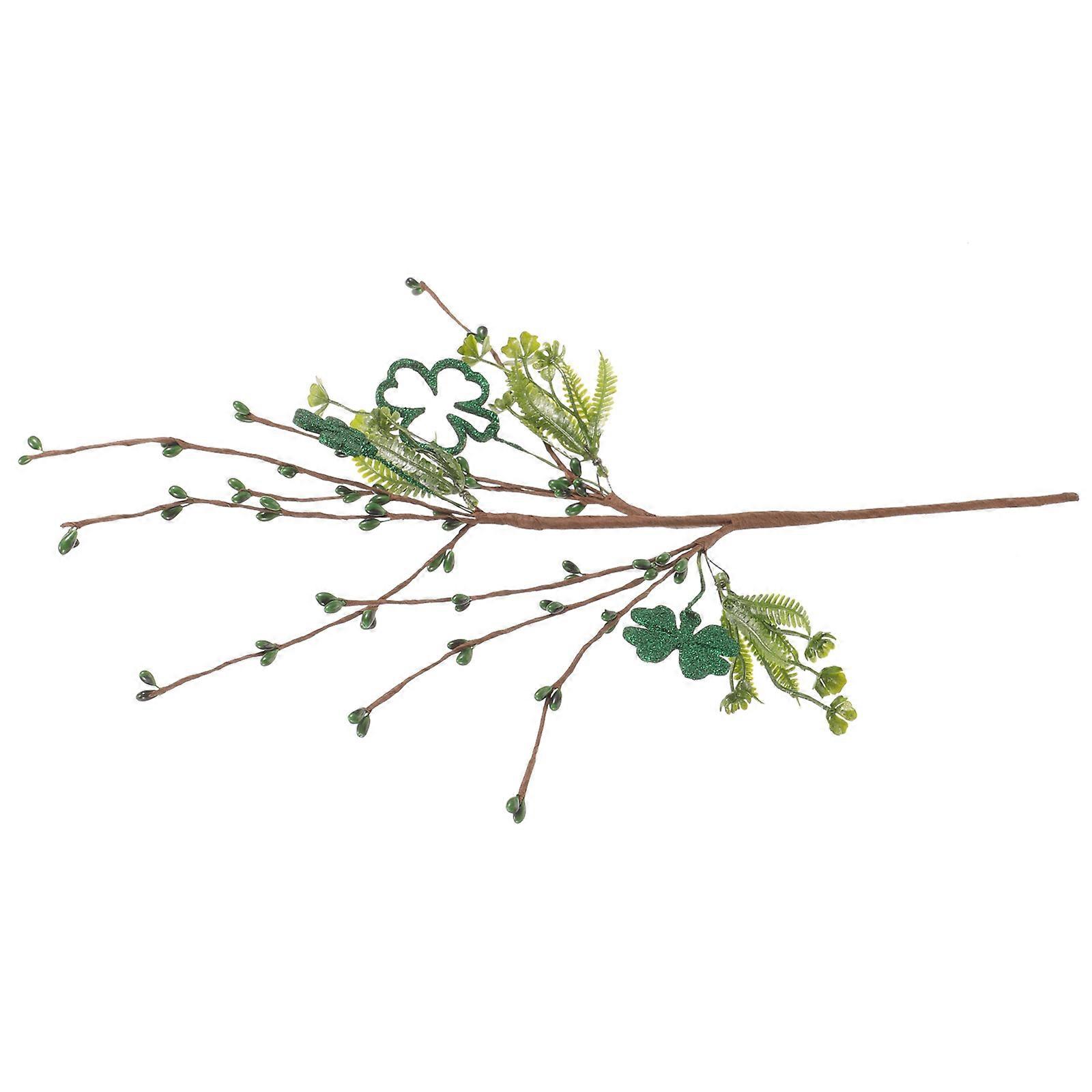 Artificial Greenery Stem Simulated Plants Decor for Decoration 4Pcs Plastic