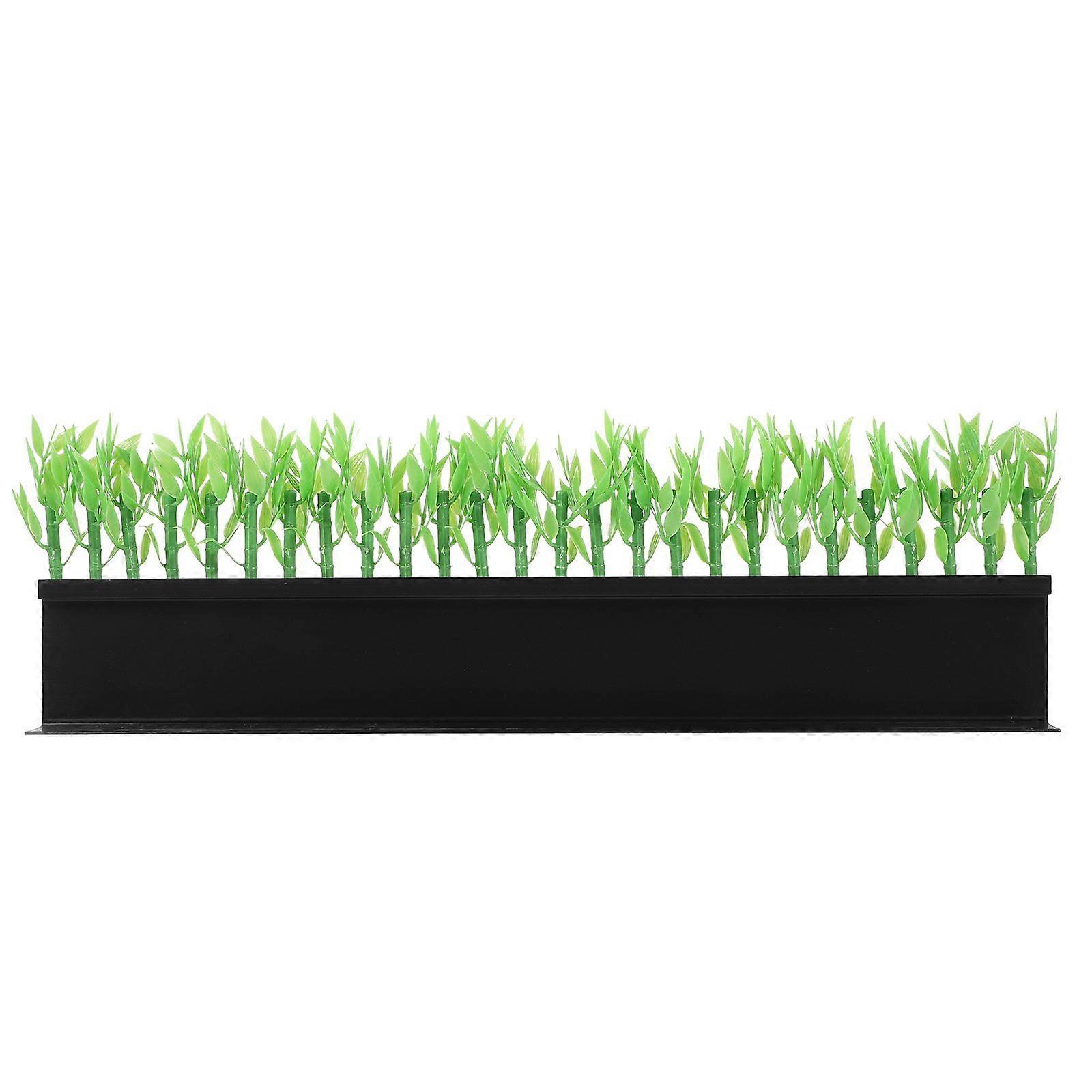 Supermarket Shelf Divider Commodity Organizer Artificial Grass L-shaped Classification Board
