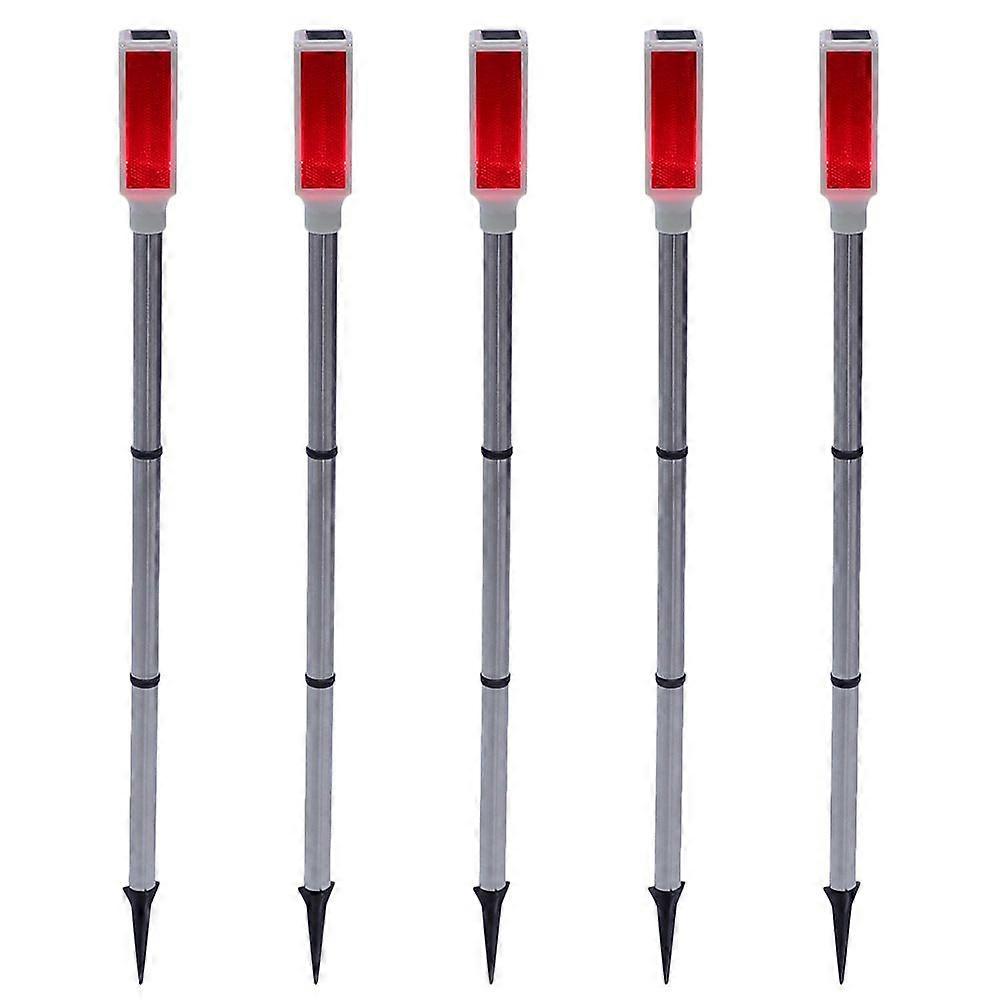 5pcs Solar Strobe Warning Lights Multi-functional Solar Caution Lights Patio Solar Lights