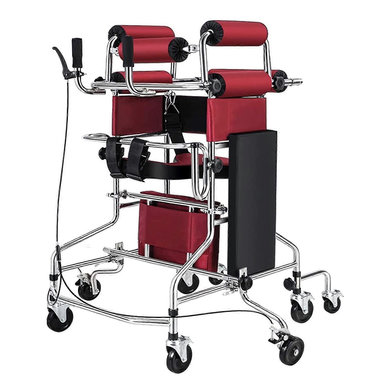 Walking Frame with Adjustable Height and Width, AntiTilt Stability, Lower Limb Trainer for Elderly