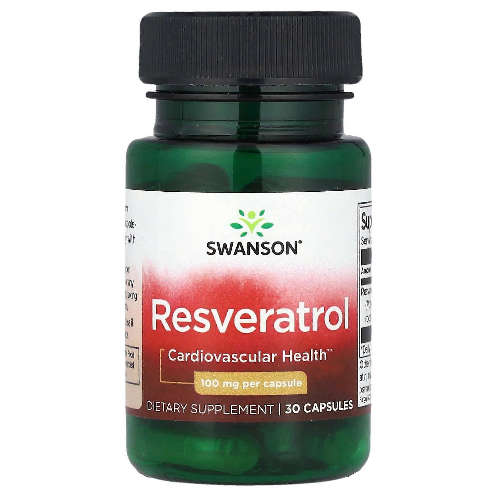 Swanson, Resveratrol, 100 mg, 30 Capsules