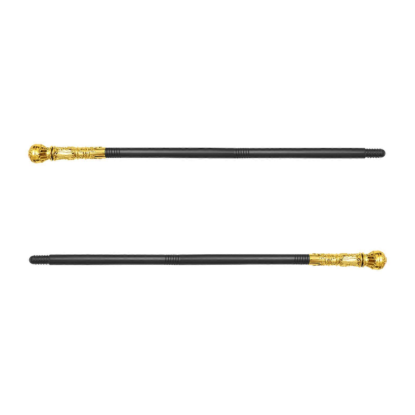 2pcs Stage Performance Scepter Plastic Party Scepter Decorative Stage Props
